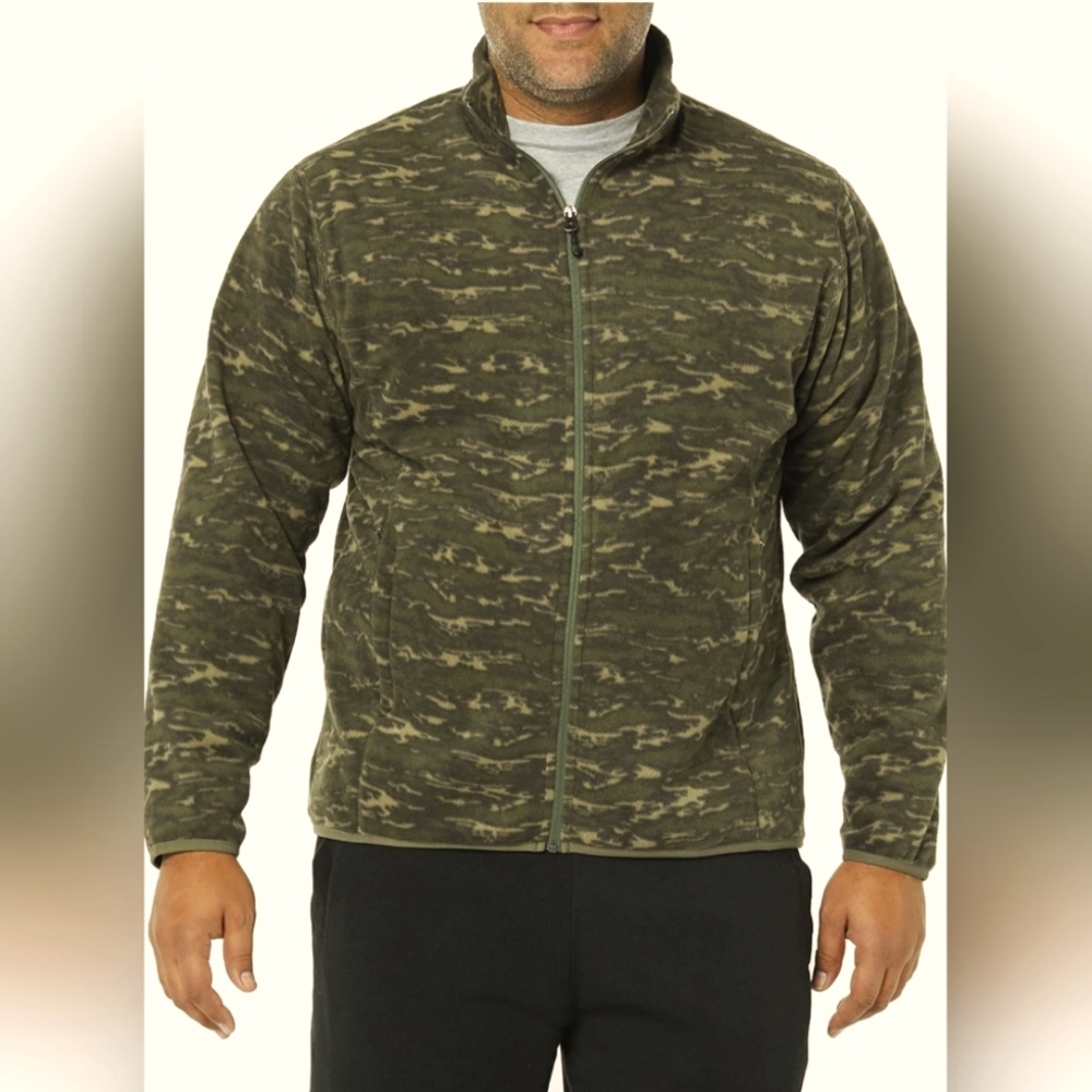 Amazon Essentials Men's Fleece Zip Up Jacket
